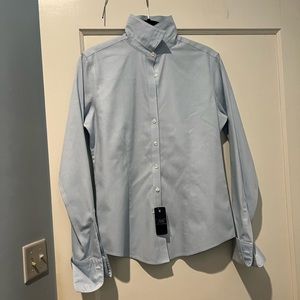 Light blue button down